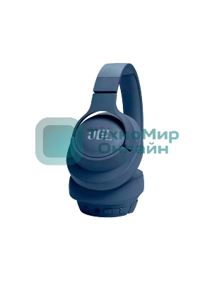Беспроводные/проводные наушники JBL Tune 720BT синий, полноразмерные, Bluetooth + проводной, до 76 ч.