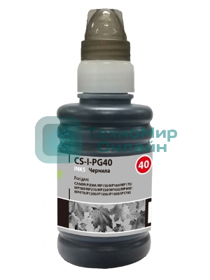 Чернила Cactus CS-I-PG40 черный (100мл) Canon PIXMA MP150/MP160/MP170/MP180/MP210
