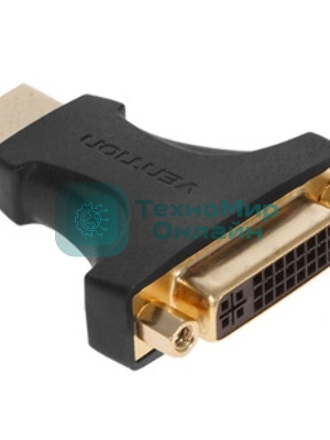 Адаптер-переходник Vention DVI 24+1 M/HDMI 19F