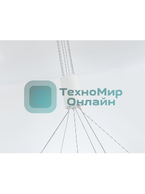 Подвесной светодиодный светильник Ambrella light FL5884/2 WH белый 45W 3000K/4200K/6400K D600/400*1200 (без ПДУ)