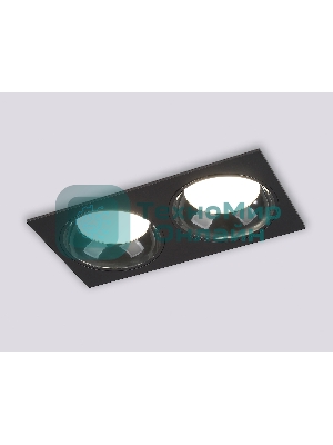 Светильник Ambrella light TN52344/2 SBK/GBK черный песок/черный глянец GX53 max 12W 220*115*25