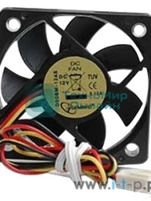 Вентилятор для корпуса Gembird черный, 50 мм, 5000 об/мин, 25 дБ, 3 pin