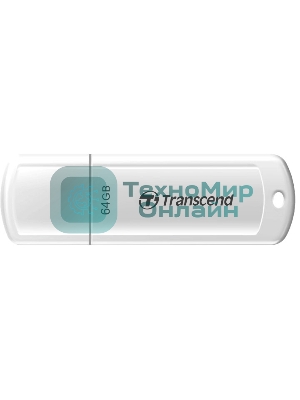 Флешка USB Transcend JetFlash 730 (TS64GJF730), 64Gb, USB 3.0, R/W 80/25, белый