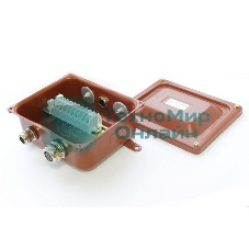 Коробка КЗНС-08 УХЛ1.5 IP65 с латунными сальниками ЗЭТА zeta30314