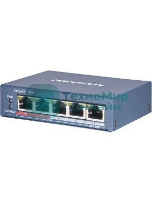 Коммутатор 4PORT 1000M POE DS-3E0505P-E/M HIKVISION