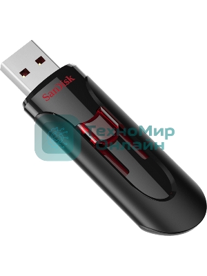 Флешка USB SanDisk CZ600 Cruzer Glide (SDCZ600-256G-G35), 256Gb, USB 3.0, R/W 100/20, черный