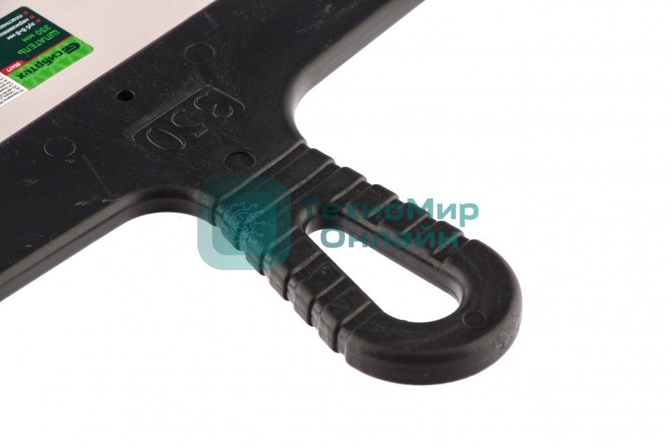 Шпатель из нержавеющей стали Сибртех 350 мм, зуб 8х8 мм, пластмассовая рукоятка