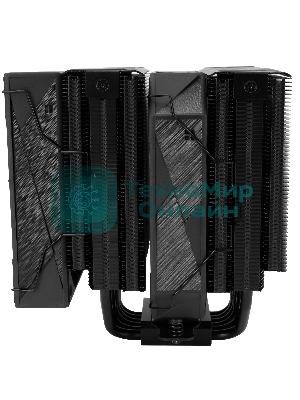 Кулер для процессора Thermalright Royal Pretor 130 черный (4-pin PWM, 158мм, Ni/Cu, 6x6мм, 1x120+1x130мм, 80.45CFM/81.88CFM, 29.4dBA/28.3dBA, 2150PM/1750RPM, S: 1200, 1700, 1851, 2011, 2066, 115X, AM4, AM5, black)