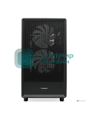 Компьютерный корпус HSPD M310, Mesh Mini-tower, черный, TG, 0.4 SPCC, 3x120мм ARGb mATX, mITX 180/280/160мм 1x2.5