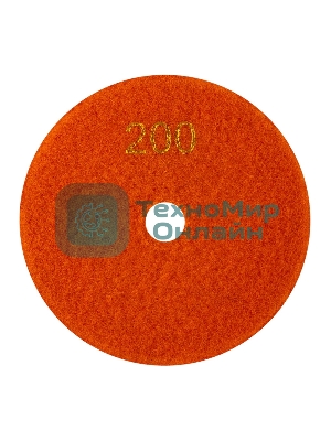 Круг алмазный KRANZ гибкий шлифовальный Черепашка 100 мм, P200, сухое/мокрое шлифование