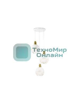 Светильник Ambrella light TR8503/3 WH/CP белый/медь E27/3 max 60W D410*1000
