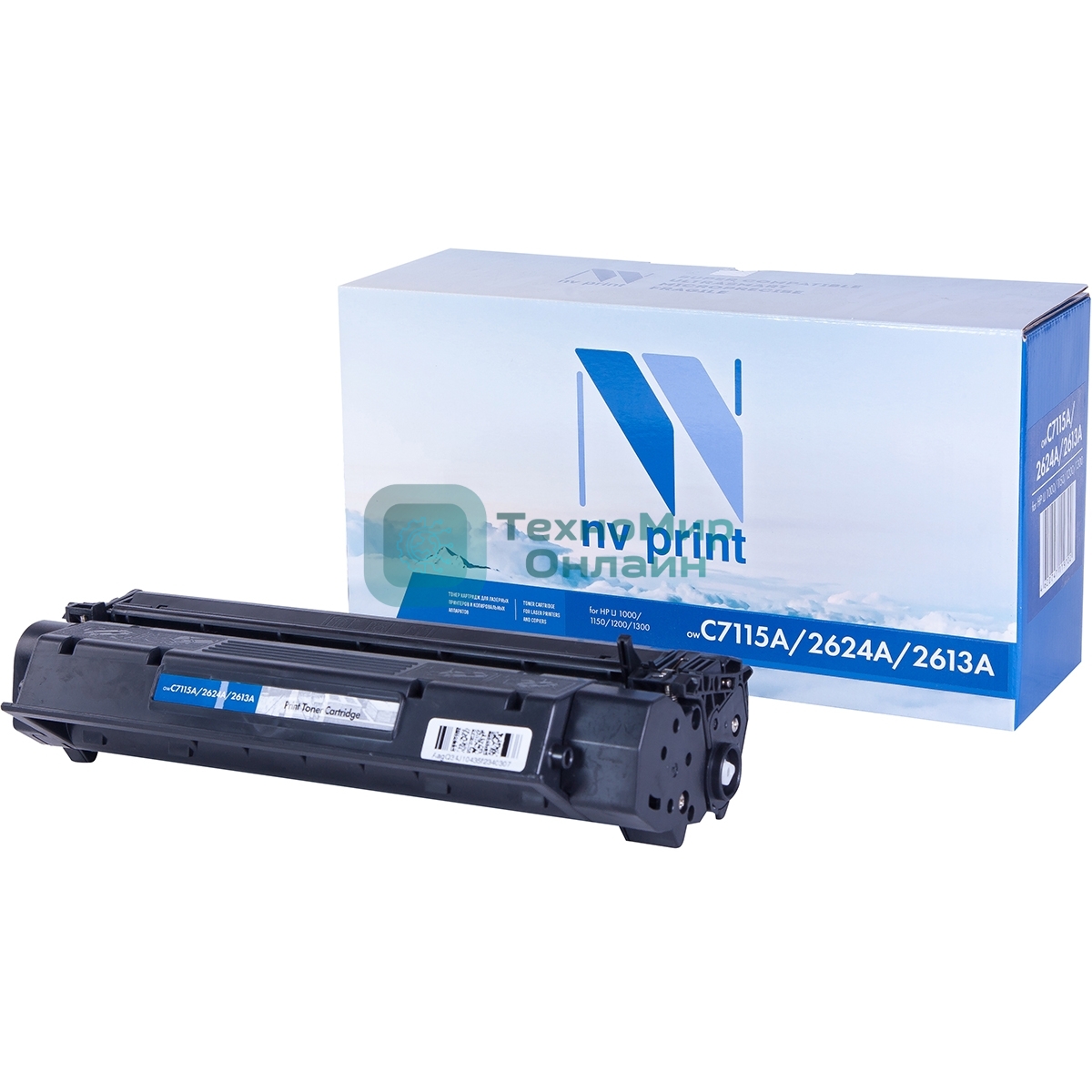 Картридж лазерный NVPrint совместимый HP C7115A/2624A/2613A для LJ 1000/1200/1150/1300 (2500k)