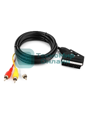 Кабель аудио/видео Gembird 1 x RCA x 3 (male)/1 x SCART (male), 1.8 м
