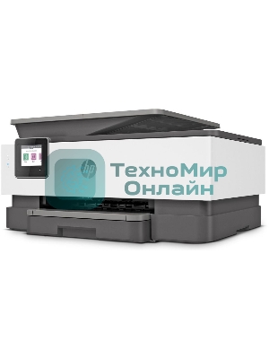 МФУ струйное HP OfficeJet 8023 (1KR64B), A4, цвтной, печ. до 20 стр/мин. (ч/б), до 10 стр/мин. (цвет), скан. до 8 стр/мин. (ч/б) 3.5 стр/мин. (цвет), 1200 x 1200 dpi, USB, RJ-45, Wi-Fi, Air Print