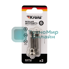 Бита для шуруповерта Kranz PH2х50 мм под гипсокартон (2 шт./уп.)