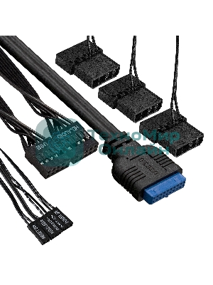 Компьютерный корпус Miditower ExeGate EVO-9205 (ATX, без БП, с окном, 1*USB+1*USB 3.0, аудио, 3 вент. 12см с RGb подсветкой)