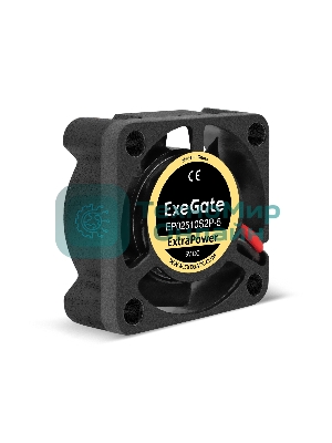 Вентилятор для корпуса ExeGate ExtraPower EP02510S2P-5 черный, 25 мм, 12000 об/мин, 26 дБ, 2 pin