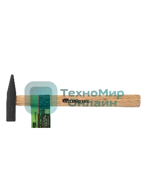 Молоток слесарный Сибртех 300 г, квадратный боек, деревянная рукоятка