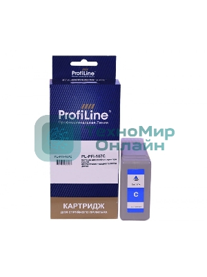 Картридж струйный ProfiLine PL-PFI-107C для принтеров Canon IPF670/IPF680/IPF685/IPF770/IPF780/IPF785 с чернилами Cyan