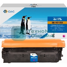 Картридж лазерный G&G GG-W2123X (212X) пурпурный (10000 стр.) для HP Color LJ M554/M555/578 Enterprise