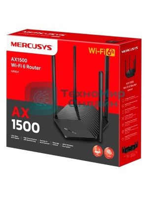 Двухдиапазонный Wi-Fi роутер Mercusys MR60X AX1500