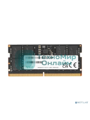 Оперативная память Apacer, DDR5, 16GB (1x16GB), 4800MHz, CL40, SO-DIMM