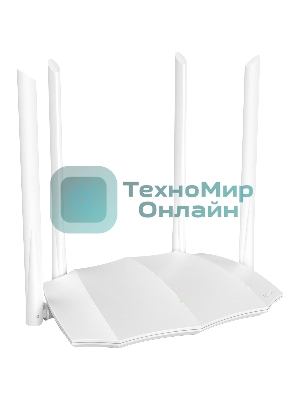 Маршрутизатор Tenda AC5 1200Mbps 11AC wave2Router, MU-MIMO,1Ghz CPU，4X5dbi Antennas, 1X100Mbps WAN, 3x100Mbps LAN,WiFi On/Off Switch,Universal Rep