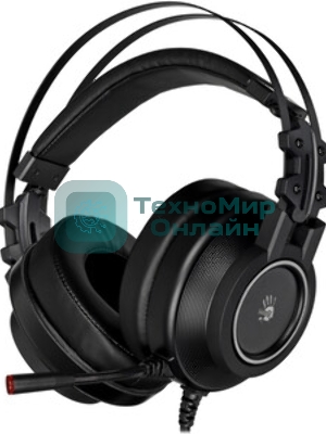 Гарнитура Bloody G528C чёрный, проводная, подсветка
