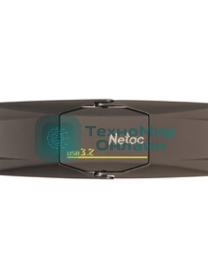 Флешка USB Netac US9 (NT03US9C-512G-32TA), 512Gb, USB 3.2 Gen2 Type-A/USB Type-C, R/W 1000/900, серебристый