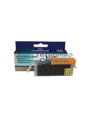 Картридж струйный ProfiLine PL-CLI-451BK для Canon PIXMA iP7240/MG5440/MG5540/MG6340/MG6440/MG7140/MX924 Black водн