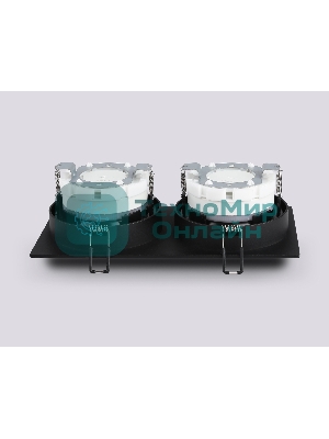 Светильник Ambrella light TN52344/2 SBK/GBK черный песок/черный глянец GX53 max 12W 220*115*25