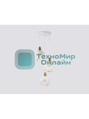 Светильник Ambrella light TR8503/3 WH/CP белый/медь E27/3 max 60W D410*1000
