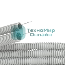Труба гофрированная ДКС 91940 ПВХ d40 мм c протяж. сер. (уп. 20 м)