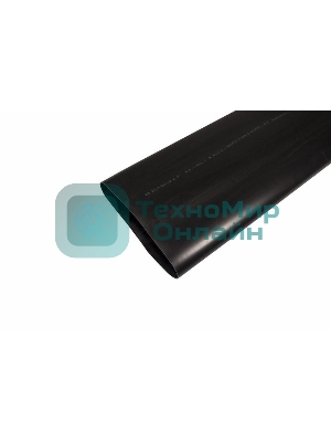 Термоусаживаемая трубка клеевая Rexant 160,0/50,0 мм, (3-4:1) черная, упаковка 1 м