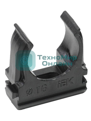 Держатель с защелкой CF16 IEK черный CTA10D-CF16-K02-100