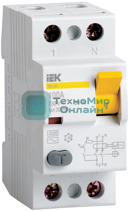 УЗО IEK MDV11-2-025-030 ВД1-63 2Р 25А 30мА тип А IEK