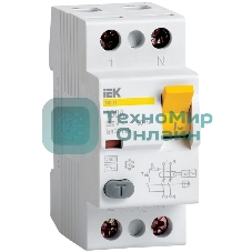 УЗО IEK MDV11-2-025-030 ВД1-63 2Р 25А 30мА тип А IEK