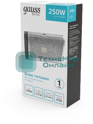 Блок питания Basic 12V 250W IP20 1/36
