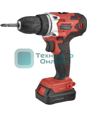 Дрель-шуруповерт Парма ДША-02-1312/2Li, 12 В, 1.3 Ач, 22 Нм, щеточный