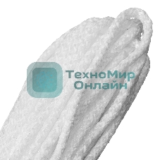 Шнур вязаный полипропиленовый Сибртех с сердечником, 5 мм, L20 м, 90-100 кгс, белый