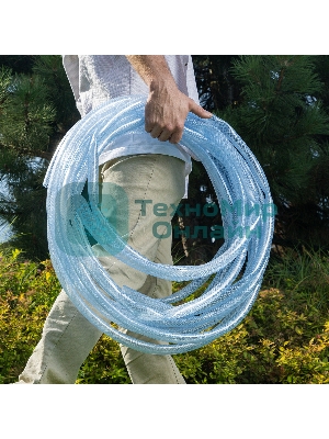 Шланг поливочный Palisad прозрачный армированный 3-х слойный, 3/4