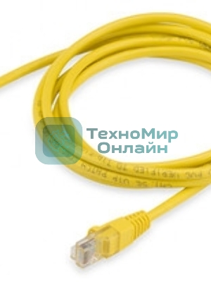 Патч-корд Buro UTP cat.5e 2м желтый RJ-45 (m)-RJ-45 (m)