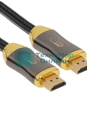 Кабель HDMI 19M/M,ver. 2.1, 8K@60 Hz 1.5m метал разъемы, нейлоновая оплетка Telecom TCG300-1.5M Кабель HDMI 19M/M,ver. 2.1, 8K@60 Hz 1.5m метал разъемы, нейлоновая оплетка Telecom