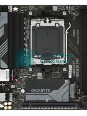 Материнская плата GIGABYTE B650I AX, AM5, AMD B650, 2xDDR5, 2xSATA, 1xM.2, 1xPCIe 4.0 x16, 1xHDMI, 1xDP, 1x2.5Gb LAN, Wi-Fi 6E, Bluetooth 5.3, 1xUSB-C 5Gbps, 1xUSB-A 5Gbps, 3xUSB-A 2.0, 3x3.5 мм, 7.1, ITX