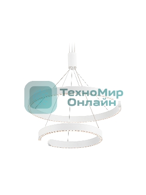 Подвесной светодиодный светильник Ambrella light FL5884/2 WH белый 45W 3000K/4200K/6400K D600/400*1200 (без ПДУ)