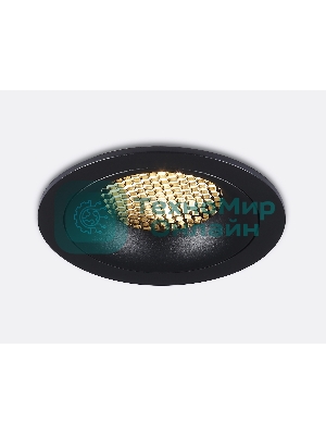 Светильник встраиваемый Ambrella light TN102724 BK черный GU5.3 92*92*23