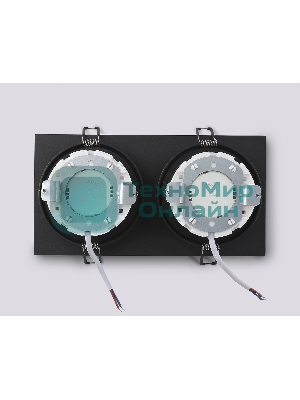 Светильник Ambrella light TN52344/2 SBK/GBK черный песок/черный глянец GX53 max 12W 220*115*25