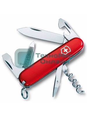 Нож перочинный Victorinox Sportsman (0.3803) 84мм 13 функций красный карт.коробка