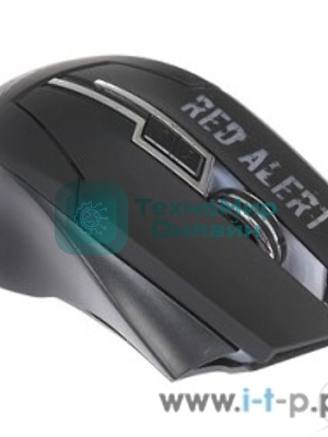 Мышь проводная Qumo Dragon War Red Alert черный, 2400 dpi, USB, кнопки - 7