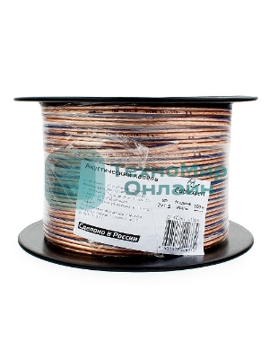 Акустический кабель Cablexpert CC-TC2x1,5-50M, прозрачный,  50 м, на катушке